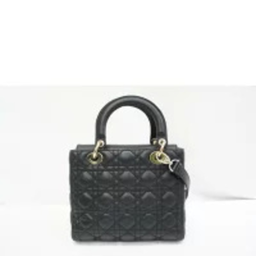 Dior Christian Tote  Cannage B Black